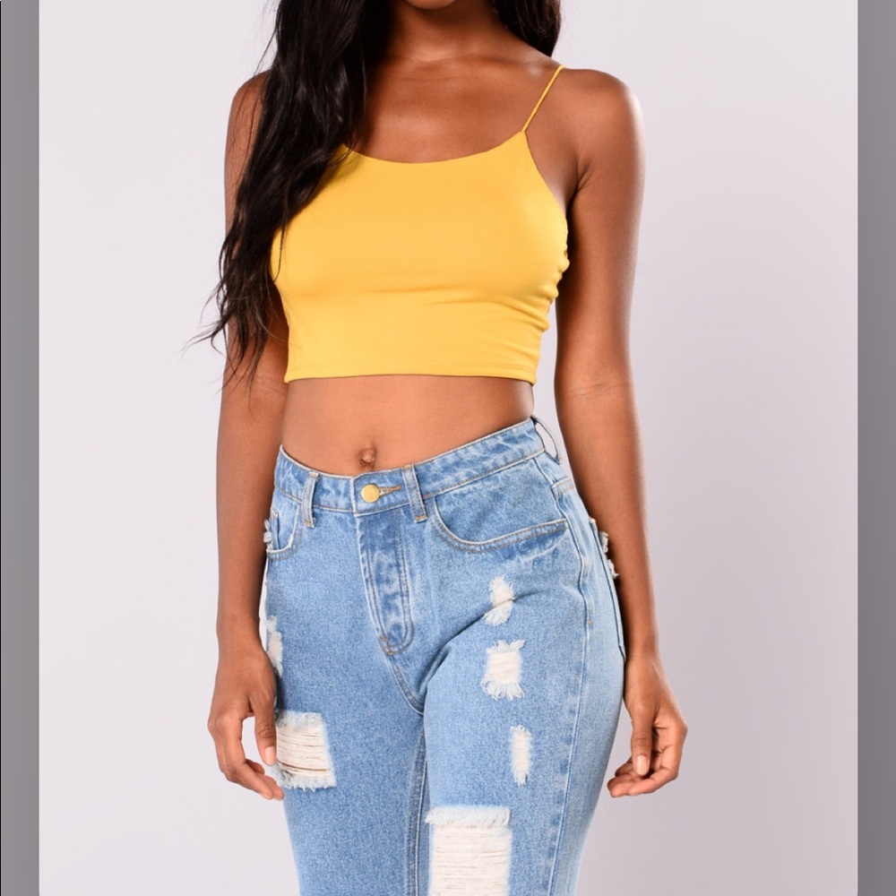 Mustard cami top